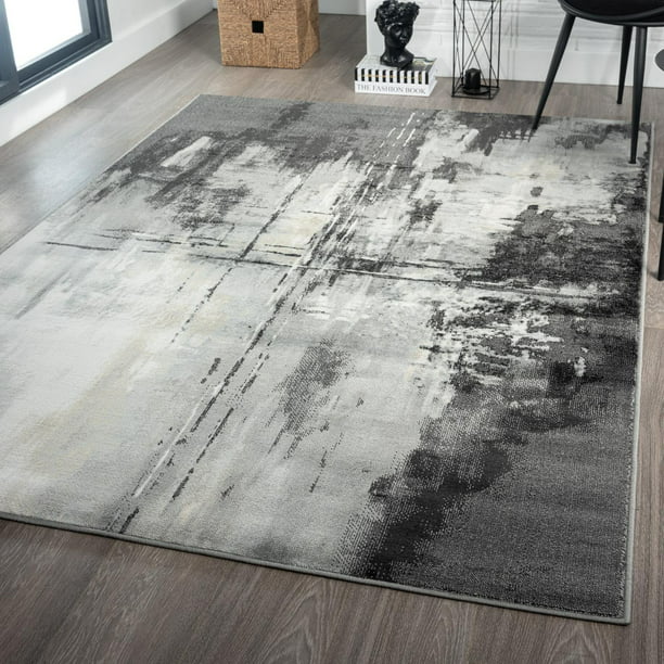 Luxe Weavers Olimpia Collection 6623 Blue Modern Abstract Area Rug 9x12 
